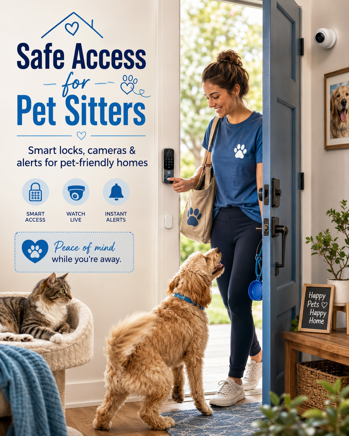 Safe and happy pet care entry